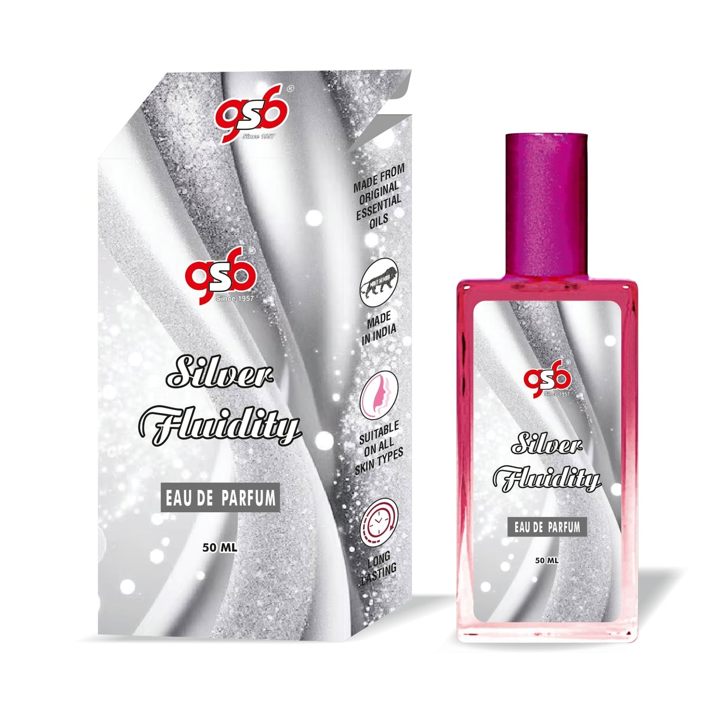 GSB Silver Fluidity Eau De Parfum Inspired From MFK Silver Fluidity | Clone Fragrance | Designer EDP Spray For Men & Women | Long Lasting