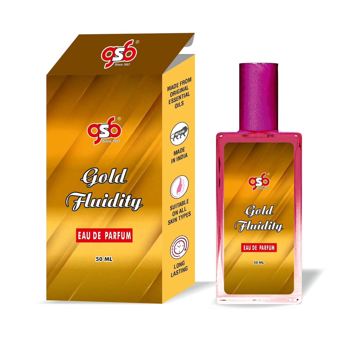 GSB Golden Fluidity Eau De Parfum Inspired From MFK Golden Fluidity | Clone Fragrance | Designer EDP Spray For Men & Women | Long Lasting