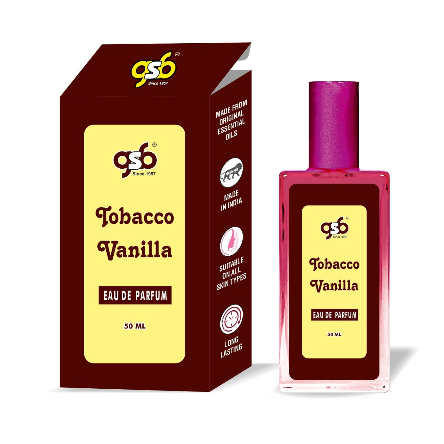 GSB Tobacco Vanilla Eau De Parfum Inspired From Fom Tord Tobacco Vanilla | Clone Fragrance | Designer EDP Spray For Men & Women | Long Lasting