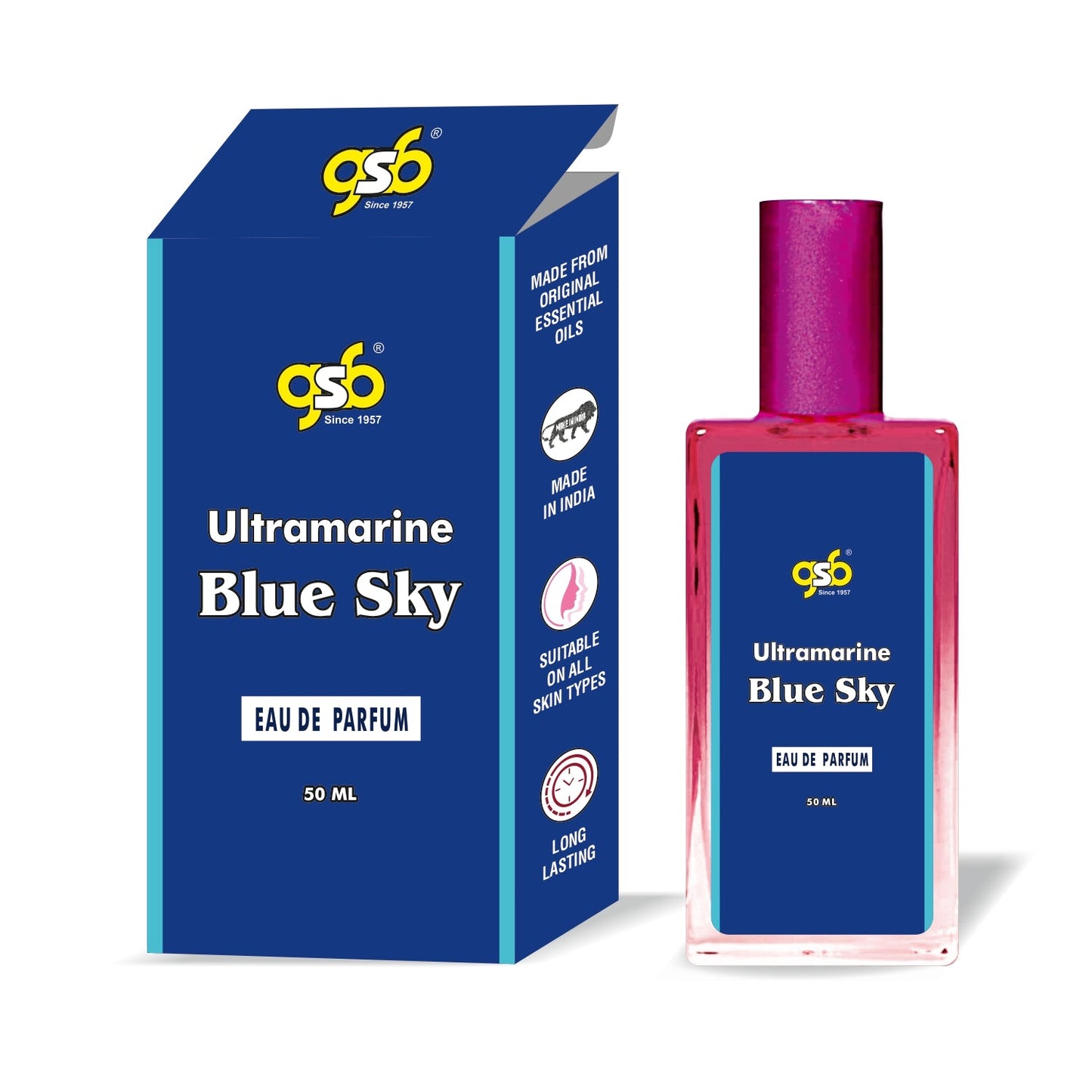 GSB Ultramarine Eau De Parfum Inspired From Vigenchy Ultramarine | Clone Fragrance | Designer EDP Spray For Men & Women | Long Lasting