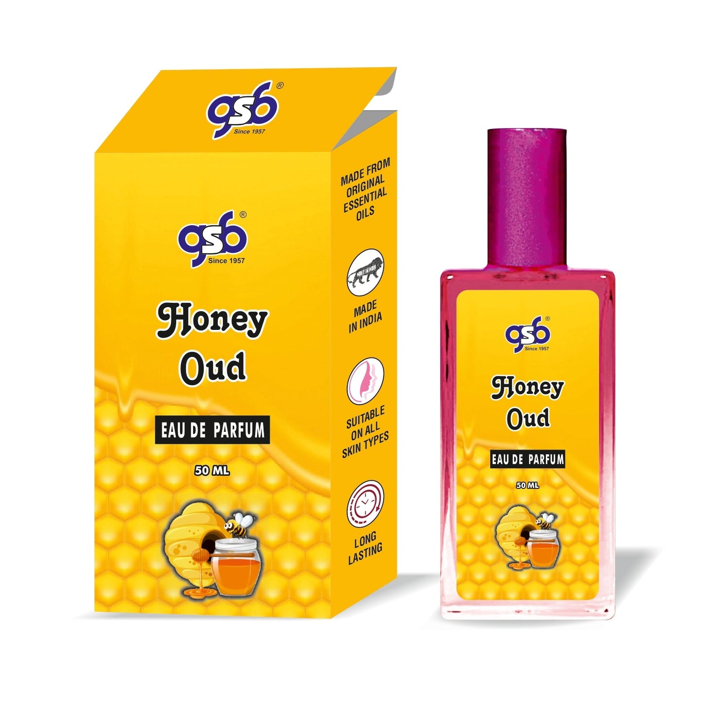 GSB Honey Oud Eau De Parfum Inspired From Montail Honey Oud | Clone Fragrance | Designer EDP Spray For Men & Women | Long Lasting