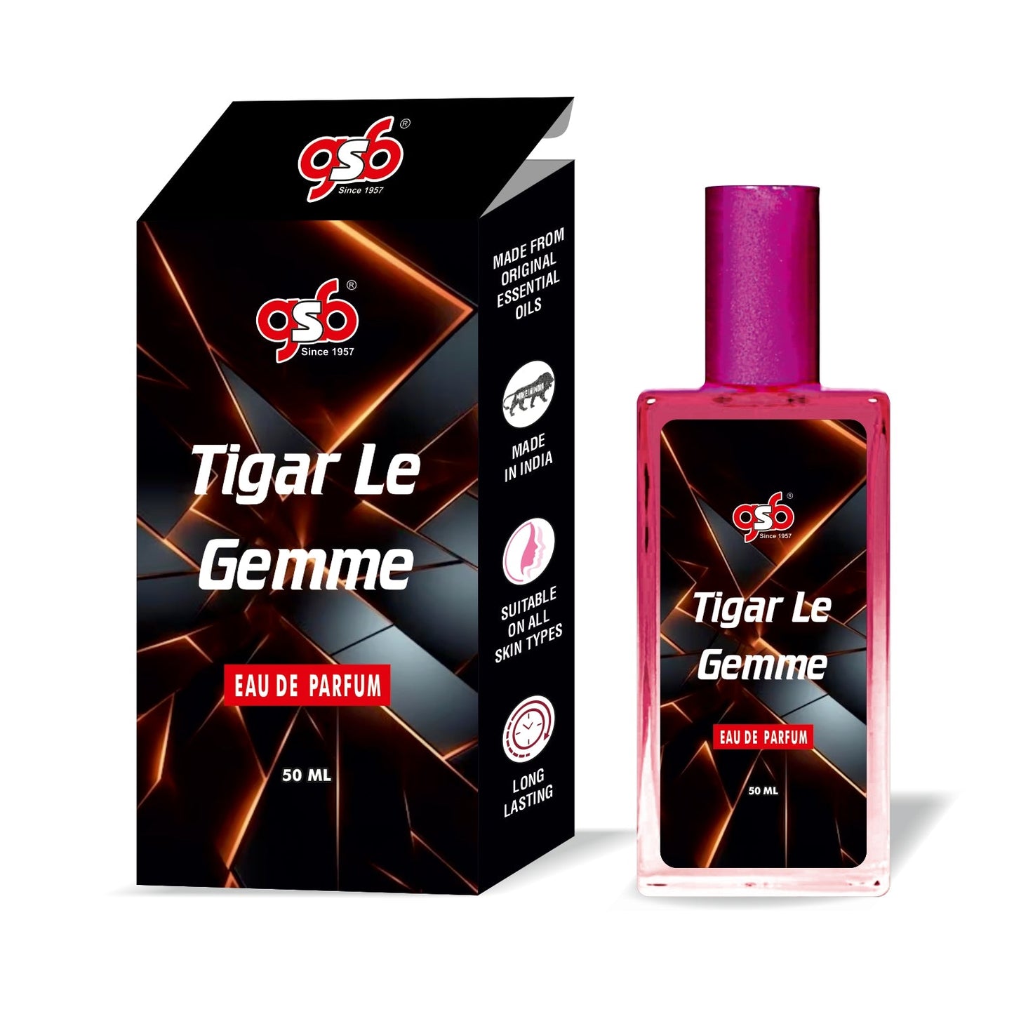 GSB Tigar Eau De Parfum Inspired From Bulgrai Tiger Le Gemme | Clone Fragrance | Designer EDP Spray For Men & Women | Long Lasting