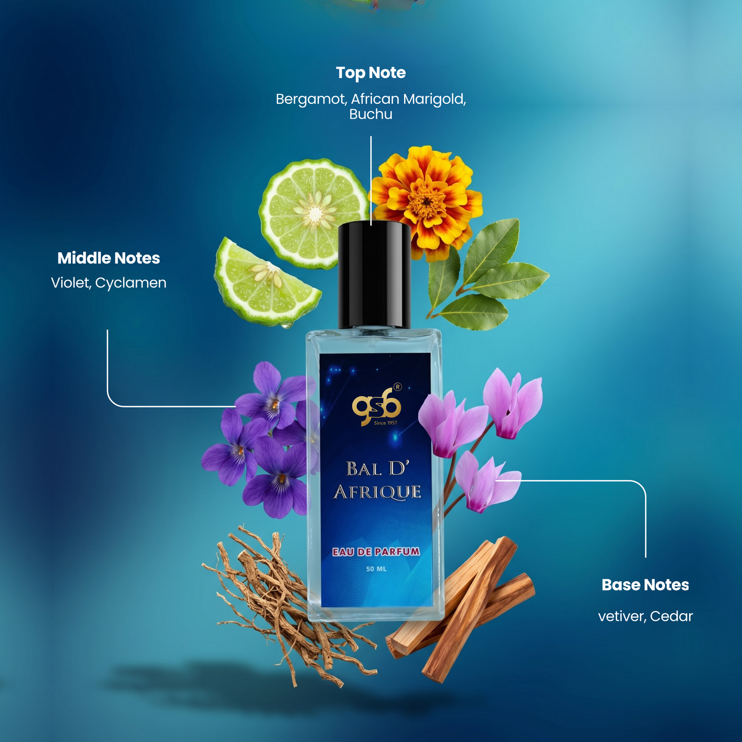 GSB Bal D Afrique Eau De Parfum Inspired From Bydero Bal D'Afrique | Clone Fragrance | Designer EDP Spray For Men & Women | Long Lasting