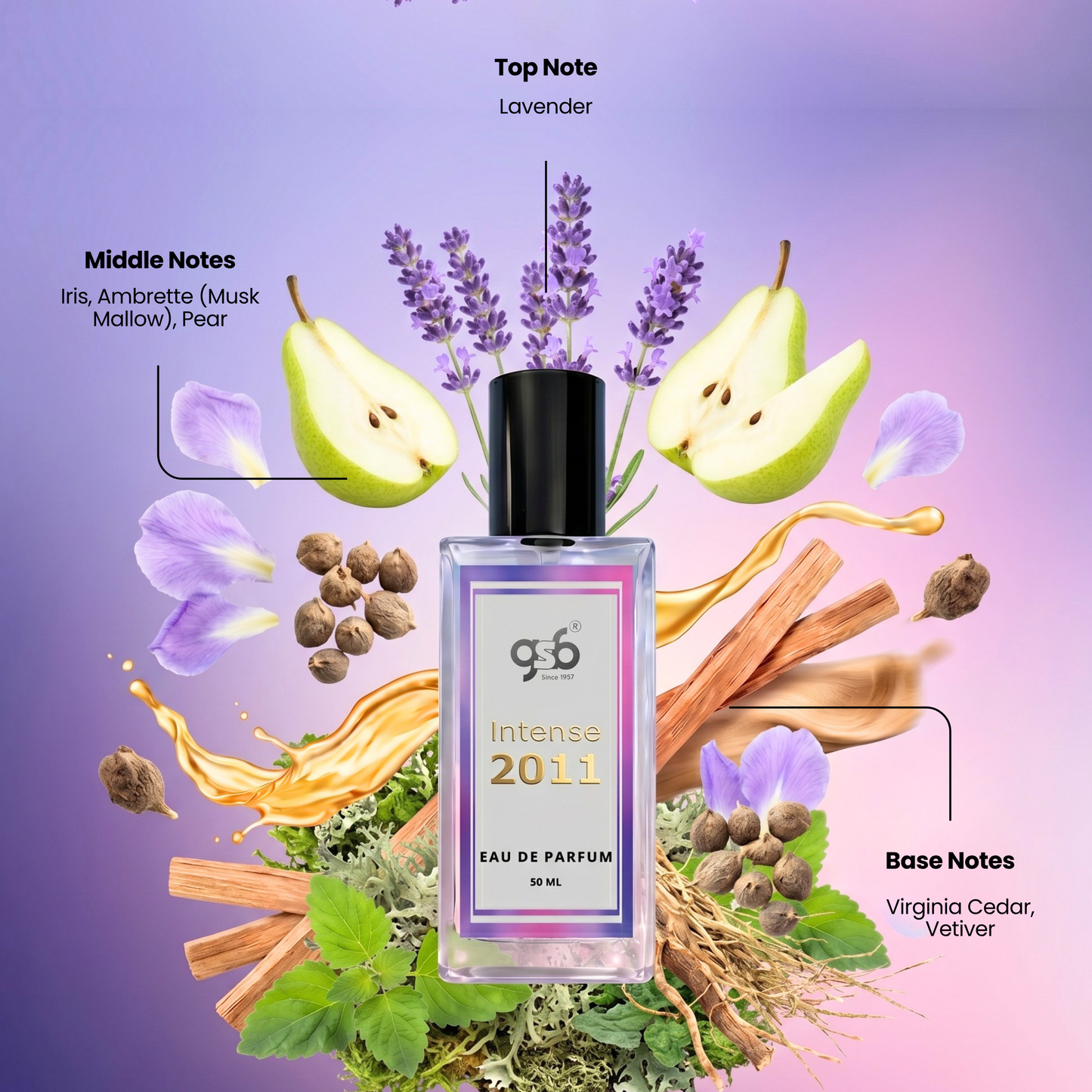 GSB Intense 2011 Eau De Parfum Inspired From Doir Homme Intense 2011 | Clone Fragrance | Designer EDP Spray For Men & Women | Long Lasting