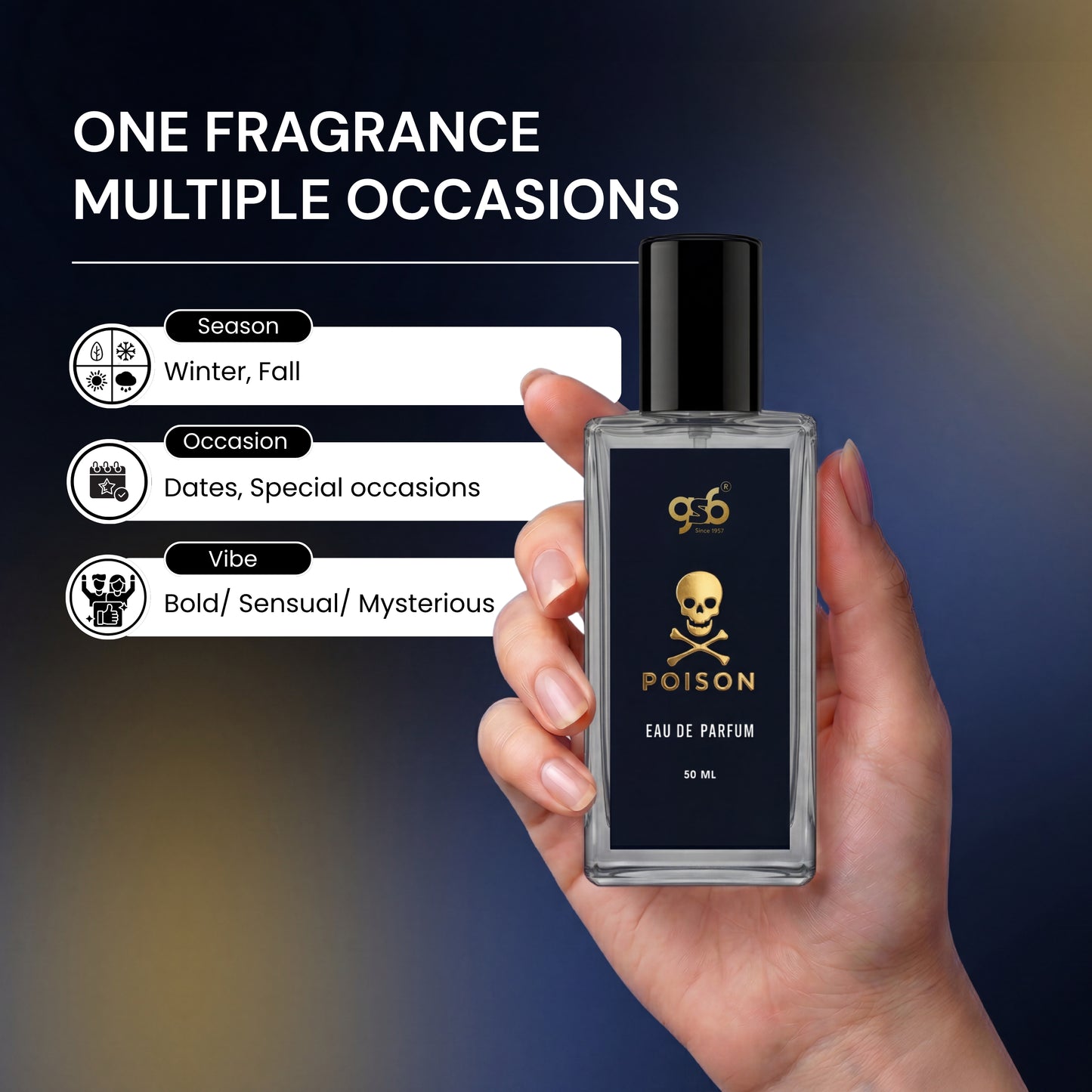 GSB Poison Eau De Parfum Inspired From Doir Poison | Clone Fragrance | Designer EDP Spray For Men & Women | Long Lasting