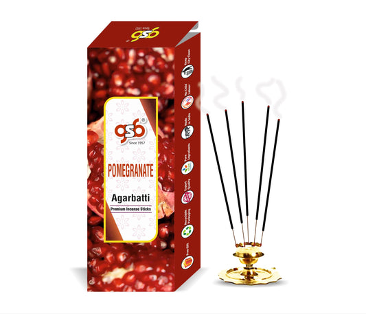 GSB Pomegranate Premium Incense Sticks | Agarbatti | Made with Natural Essential Oil