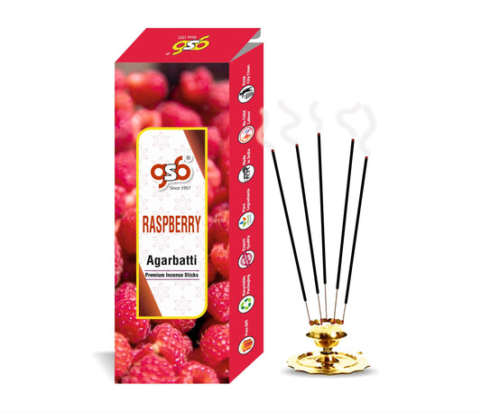 GSB Raspberry Premium Incense Sticks | Agarbatti | Made with Natural Essential Oil