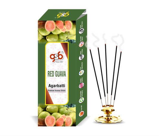 GSB Red Guava Premium Incense Sticks | Agarbatti | Made with Natural Essential Oil