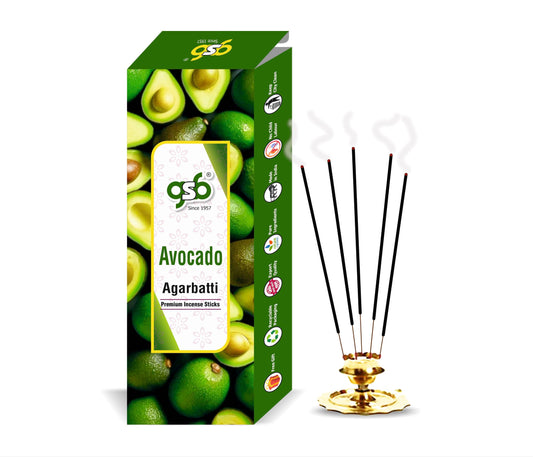 GSB Avacado Premium Incense Sticks | Agarbatti | Made with Natural Essential Oil
