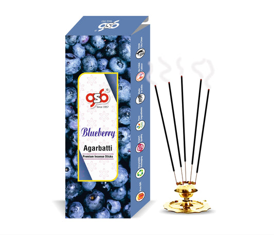 GSB Blueberry Premium Incense Sticks | Agarbatti | Made with Natural Essential Oil