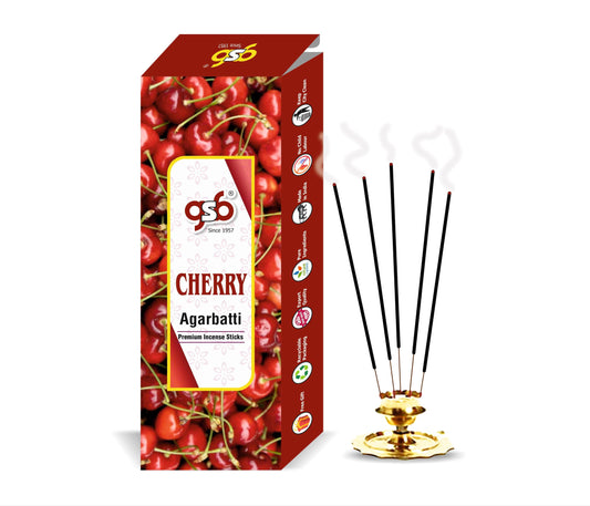 GSB Cherry Premium Incense Sticks | Agarbatti | Made with Natural Essential Oil