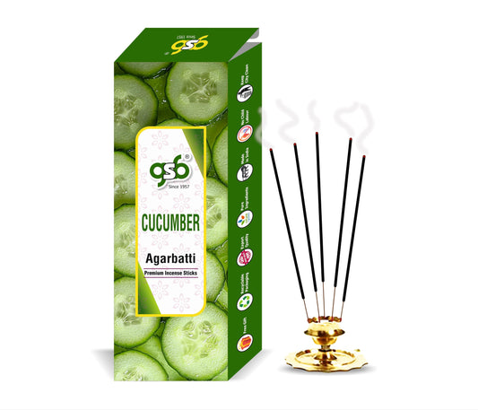 GSB Cucumber Premium Incense Sticks | Agarbatti | Made with Natural Essential Oil