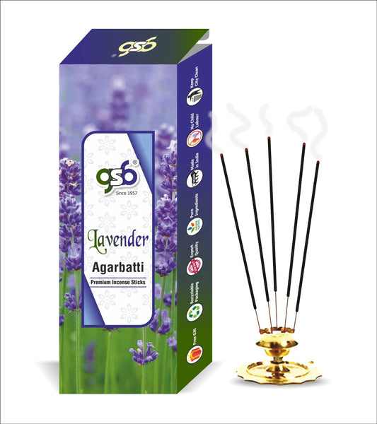 GSB Lavender Premium Incense Sticks | Agarbatti | Made with Natural Essential Oil