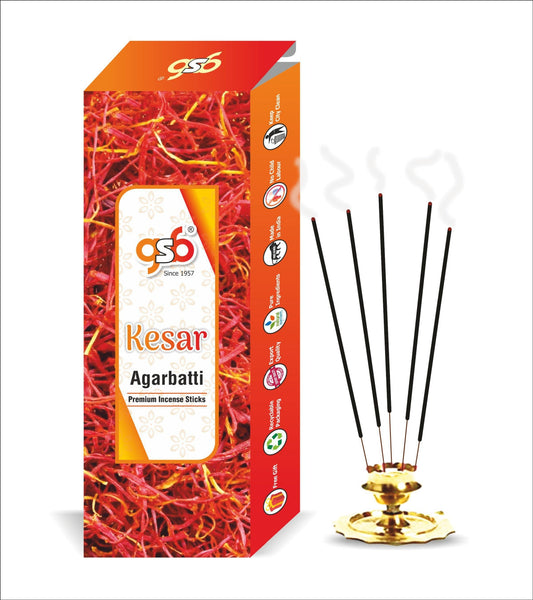 GSB Kesar Premium Incense Sticks | Agarbatti | Made with Natural Essential Oil