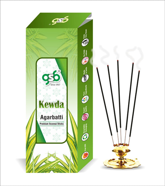 GSB Kewda Premium Incense Sticks | Agarbatti | Made with Natural Essential Oil