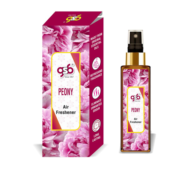 GSB Peony Air Freshener For Fragrance at Home and Office | For Relieve Stress, Anxiety & Depression | Natural Room Spray | Long-lasting fragrance