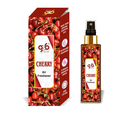 GSB Cherry Air Freshener For Fragrance at Home and Office | For Relieve Stress, Anxiety & Depression | Natural Room Spray | Long-lasting fragrance