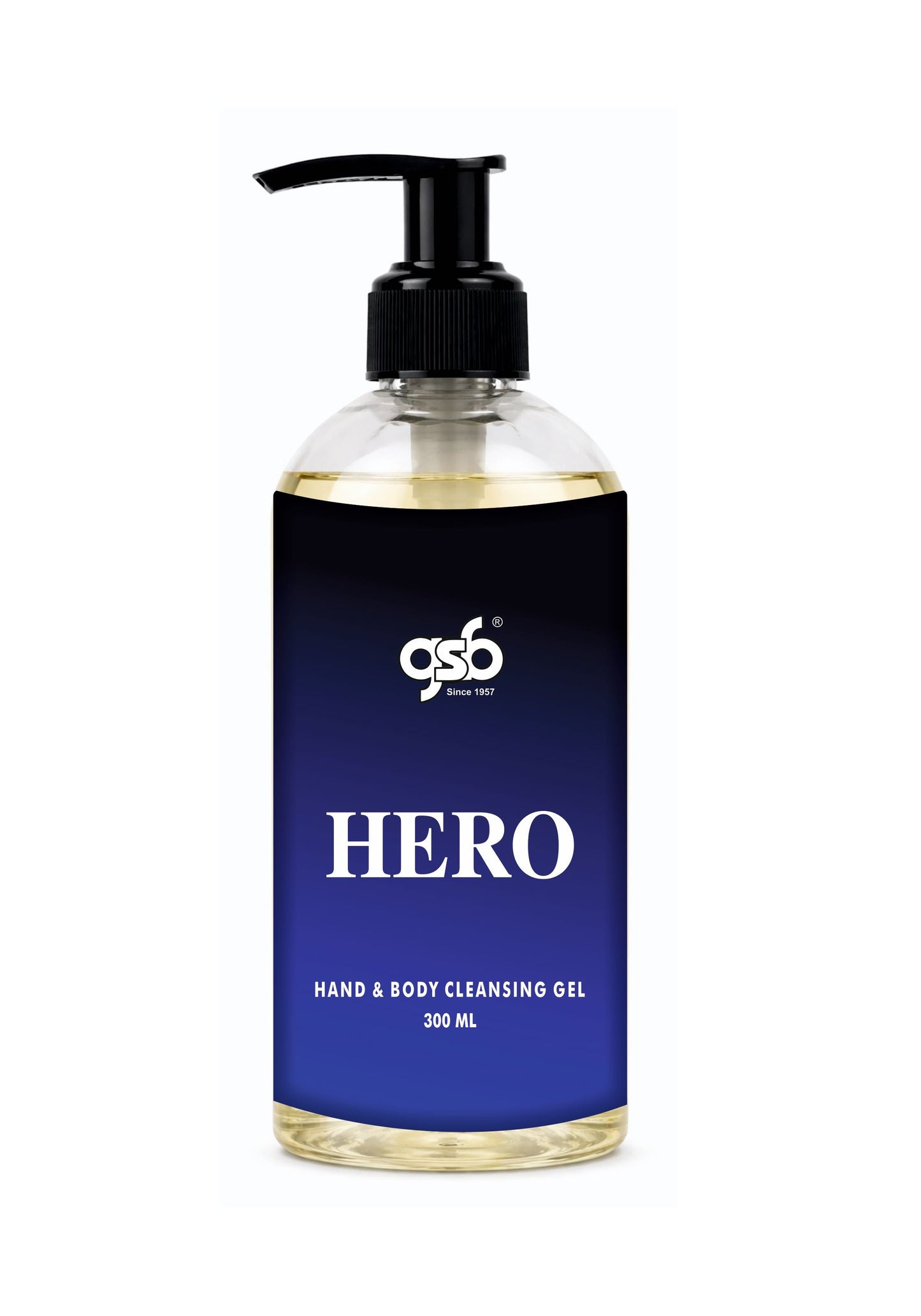 GSB Hero Hand And Body Cleansing Gel Inspired From Hero Broberry | Luxury Body Wash & Shower Gel With Long Lasting Aroma | No Parabens & Silicones | 300 ml