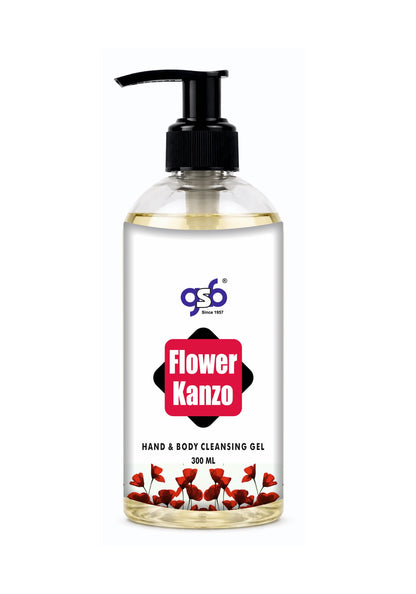 GSB Flower Hand And Body Cleansing Gel Inspired From Flower Kanzo | Luxury Body Wash & Shower Gel With Long Lasting Aroma | No Parabens & Silicones | 300 ml