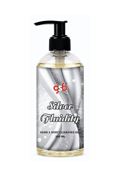 GSB Silver Fluidity Hand And Body Cleansing Gel Inspired From MFK Silver Fluidity | Luxury Body Wash & Shower Gel With Long Lasting Aroma | No Parabens & Silicones | 300 ml