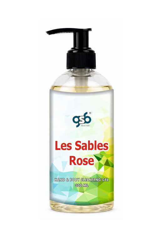 GSB Les Sables Rose Hand And Body Cleansing Gel Inspired From Vouis Luitton Les Sables Rose | Luxury Body Wash & Shower Gel With Long Lasting Aroma | No Parabens & Silicones | 300 ml