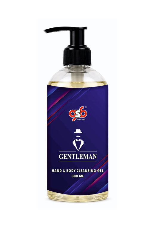 GSB Gentlemen Hand And Body Cleansing Gel Inspired From Vigenchy Gentlemen | Luxury Body Wash & Shower Gel With Long Lasting Aroma | No Parabens & Silicones | 300 ml