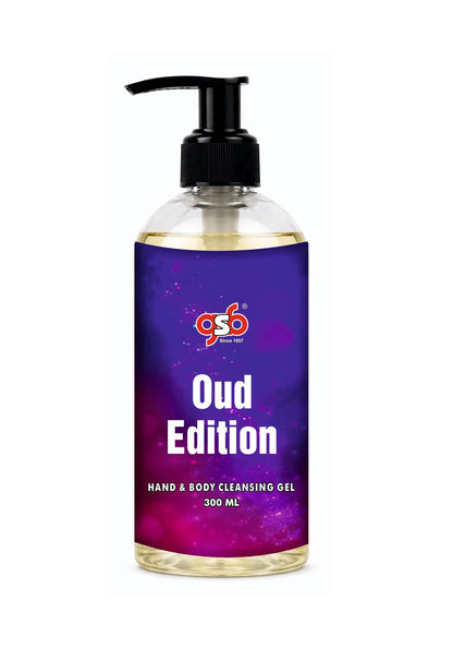 GSB Oud Edition Hand And Body Cleansing Gel Inspired From Montail Oud Edition | Luxury Body Wash & Shower Gel With Long Lasting Aroma | No Parabens & Silicones | 300 ml