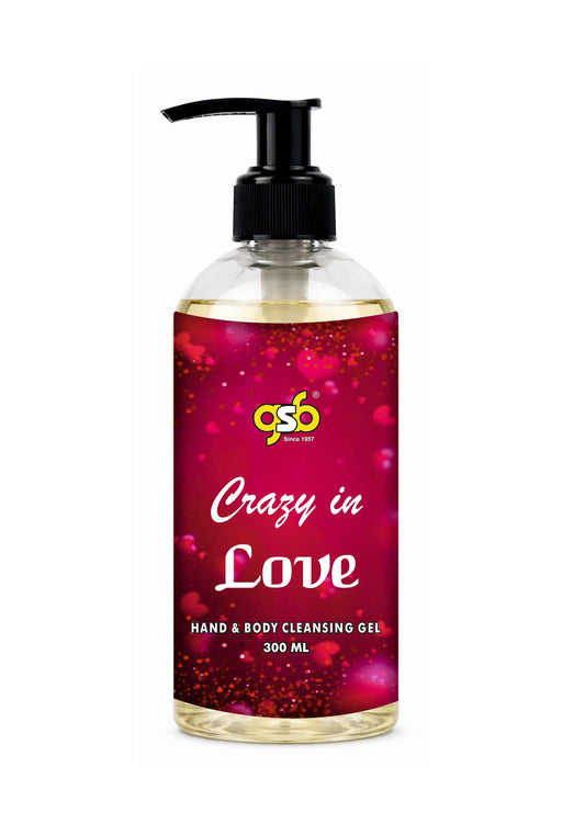 GSB Crazy In Love Hand And Body Cleansing Gel Inspired From Montail Crazy In Love | Luxury Body Wash & Shower Gel With Long Lasting Aroma | No Parabens & Silicones | 300 ml