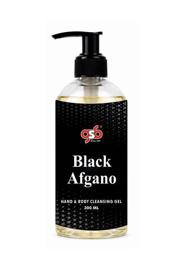 GSB Black Afgano Hand And Body Cleansing Gel Inspired From Nasamotti Black Afgano | Luxury Body Wash & Shower Gel With Long Lasting Aroma | No Parabens & Silicones | 300 ml