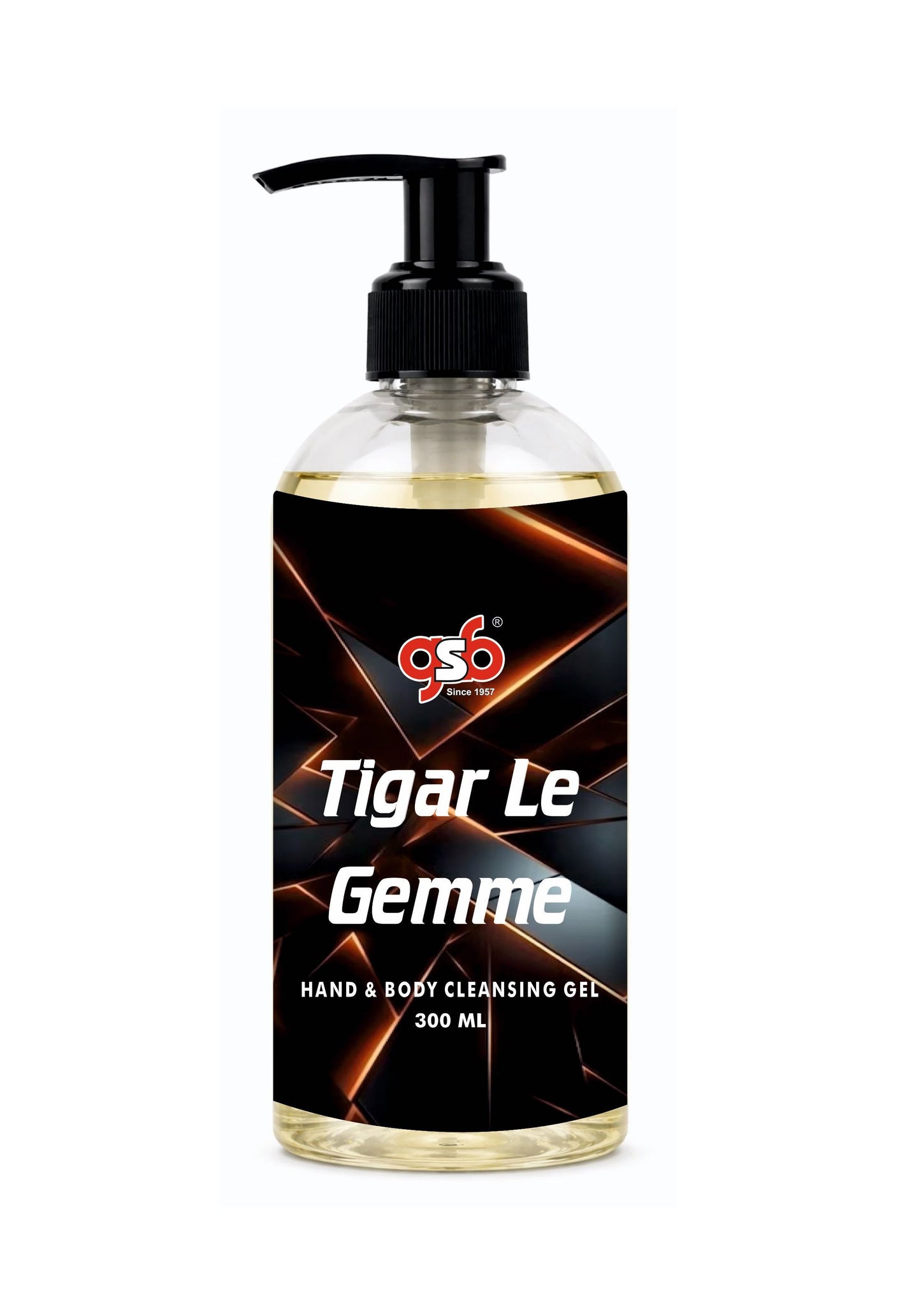 GSB Tigar Hand And Body Cleansing Gel Inspired From Bulgrai Tiger Le Gemme | Luxury Body Wash & Shower Gel With Long Lasting Aroma | No Parabens & Silicones | 300 ml