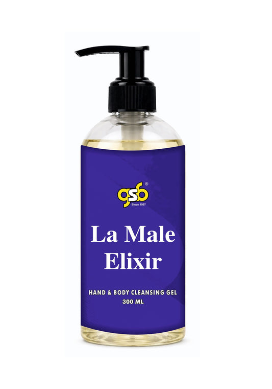 GSB La Male Elixir Hand And Body Cleansing Gel Inspired From La Male Elixir Jane Paul Gualiter | Luxury Body Wash & Shower Gel With Long Lasting Aroma | No Parabens & Silicones | 300 ml
