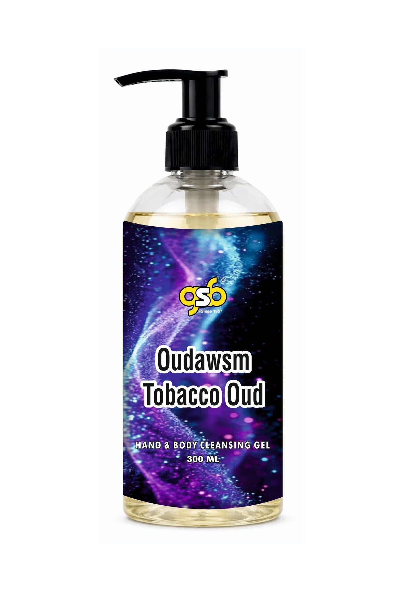 GSB Oudawsm Tobacco Oud Hand And Body Cleansing Gel Inspired From Kyali Tobacco Oud | Luxury Body Wash & Shower Gel With Long Lasting Aroma | No Parabens & Silicones | 300 ml