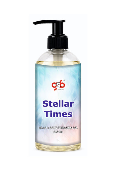 GSB Stellar Times Hand And Body Cleansing Gel Inspired From Vouis Luitton Stellar Times | Luxury Body Wash & Shower Gel With Long Lasting Aroma | No Parabens & Silicones | 300 ml