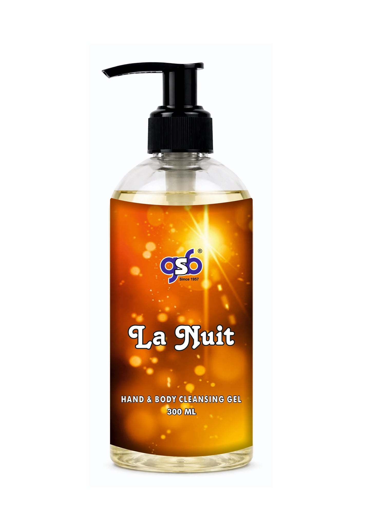 GSB La Nuit Hand And Body Cleansing Gel Inspired From La Nuit Ysl | Luxury Body Wash & Shower Gel With Long Lasting Aroma | No Parabens & Silicones | 300 ml