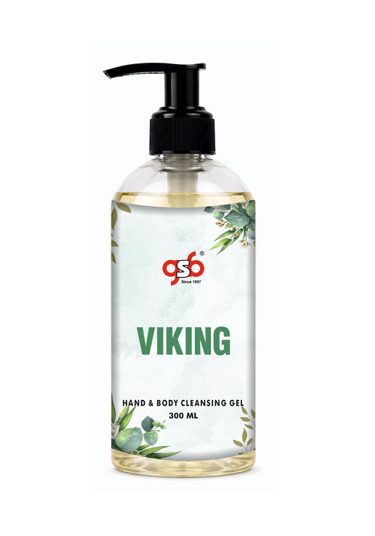 GSB Viking Hand And Body Cleansing Gel Inspired From Greed Viking | Luxury Body Wash & Shower Gel With Long Lasting Aroma | No Parabens & Silicones | 300 ml