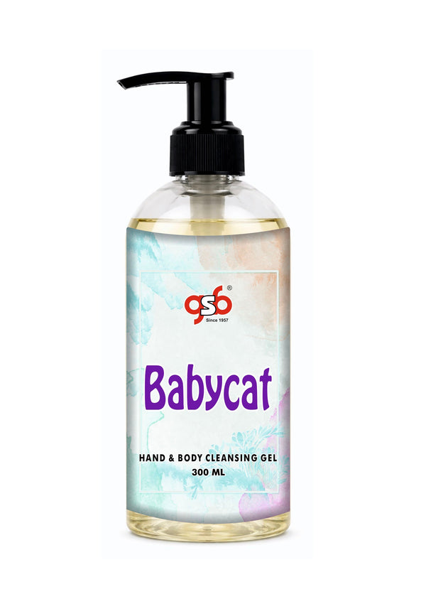 GSB Babycat Hand And Body Cleansing Gel Inspired From Ysl Babycat | Luxury Body Wash & Shower Gel With Long Lasting Aroma | No Parabens & Silicones | 300 ml