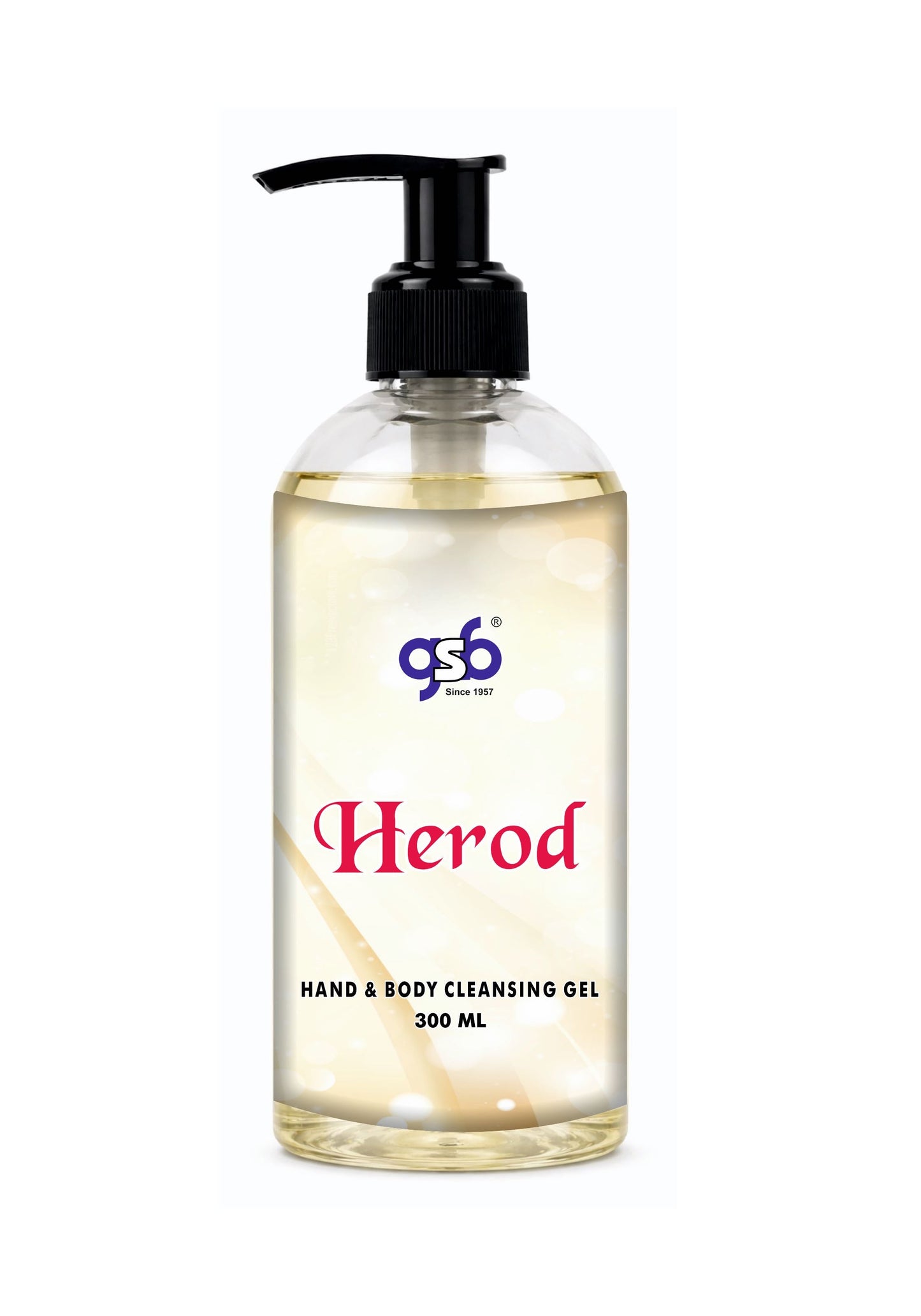 GSB Herod Hand And Body Cleansing Gel Inspired From PDM Herod | Luxury Body Wash & Shower Gel With Long Lasting Aroma | No Parabens & Silicones | 300 ml