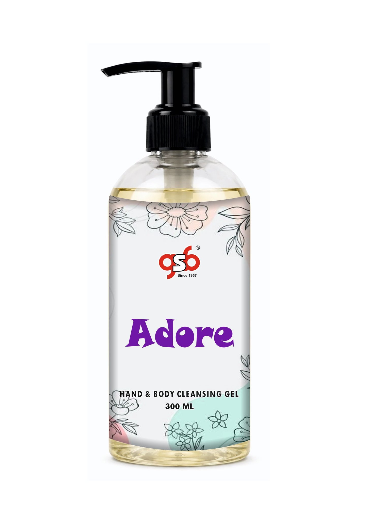 GSB Adore Hand And Body Cleansing Gel Inspired From Doir Adore | Luxury Body Wash & Shower Gel With Long Lasting Aroma | No Parabens & Silicones | 300 ml