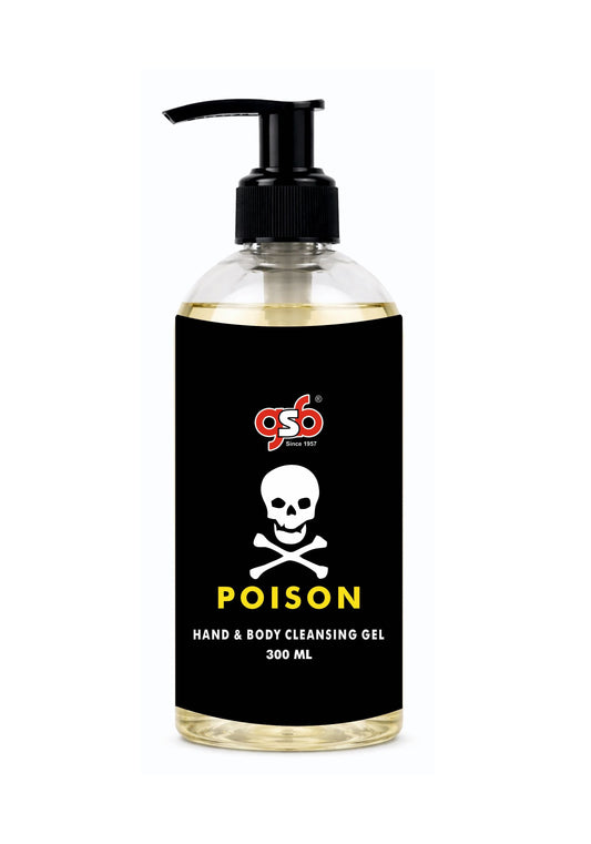 GSB Poison Hand And Body Cleansing Gel Inspired From Doir Poison | Luxury Body Wash & Shower Gel With Long Lasting Aroma | No Parabens & Silicones | 300 ml
