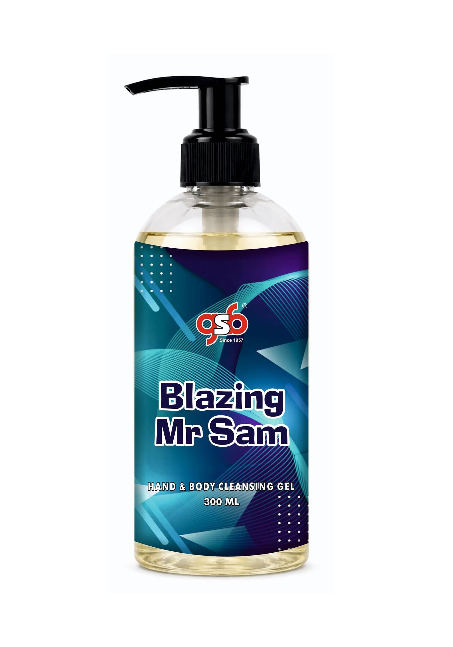 GSB Blazing Mr Sam Hand And Body Cleansing Gel Inspired From Penbaligon Blazing Mr Sam | Luxury Body Wash & Shower Gel With Long Lasting Aroma | No Parabens & Silicones | 300 ml