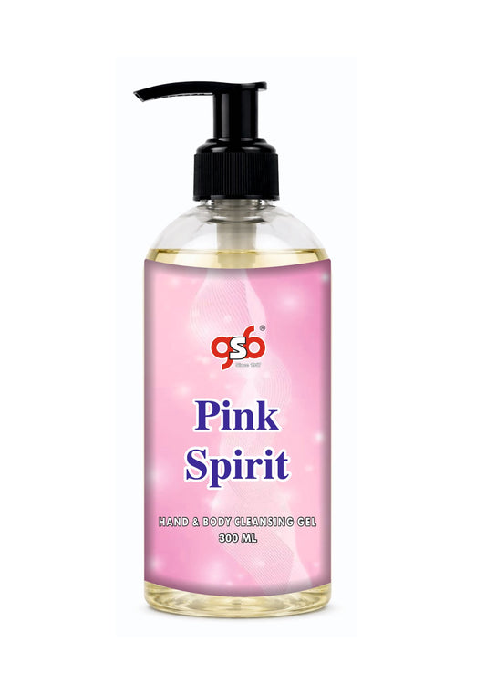 GSB Pink Spirit Hand And Body Cleansing Gel Inspired From Vitorcia Secret Pink Spirit | Luxury Body Wash & Shower Gel With Long Lasting Aroma | No Parabens & Silicones | 300 ml