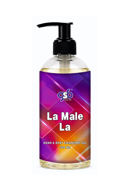 GSB La Male La Hand And Body Cleansing Gel Inspired From Jane Paul Gualiter La Male La | Luxury Body Wash & Shower Gel With Long Lasting Aroma | No Parabens & Silicones | 300 ml