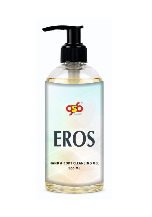 GSB Eros Hand And Body Cleansing Gel Inspired From Eros Vresace | Luxury Body Wash & Shower Gel With Long Lasting Aroma | No Parabens & Silicones | 300 ml