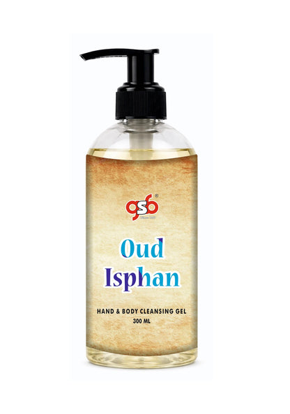 GSB Oud Isphan Hand And Body Cleansing Gel Inspired From Doir Oud | Luxury Body Wash & Shower Gel With Long Lasting Aroma | No Parabens & Silicones | 300 ml