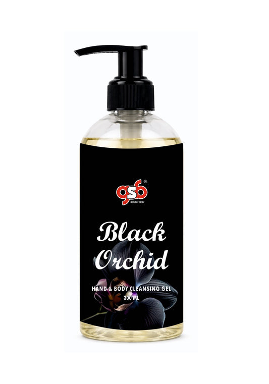 GSB Black Orchid Hand And Body Cleansing Gel Inspired From  Black Orchid Fom Tord | Luxury Body Wash & Shower Gel With Long Lasting Aroma | No Parabens & Silicones | 300 ml