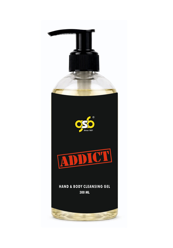 GSB Addict Hand And Body Cleansing Gel Inspired From Vitorcia Secret Addict | Luxury Body Wash & Shower Gel With Long Lasting Aroma | No Parabens & Silicones | 300 ml