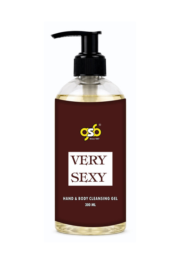 GSB Very Sexy Hand And Body Cleansing Gel Inspired From Vitorcia Secret Very Sexy | Luxury Body Wash & Shower Gel With Long Lasting Aroma | No Parabens & Silicones | 300 ml