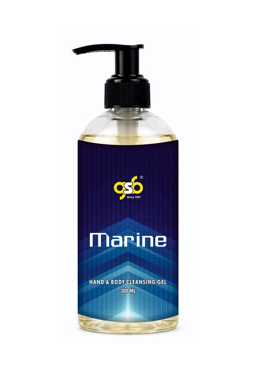 GSB Marine Hand And Body Cleansing Gel Inspired From Vitorcia Secret Marine | Luxury Body Wash & Shower Gel With Long Lasting Aroma | No Parabens & Silicones | 300 ml