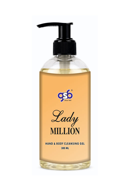 GSB Lady Million Hand And Body Cleansing Gel Inspired From Pcao Rbbane Lady Million | Luxury Body Wash & Shower Gel With Long Lasting Aroma | No Parabens & Silicones | 300 ml
