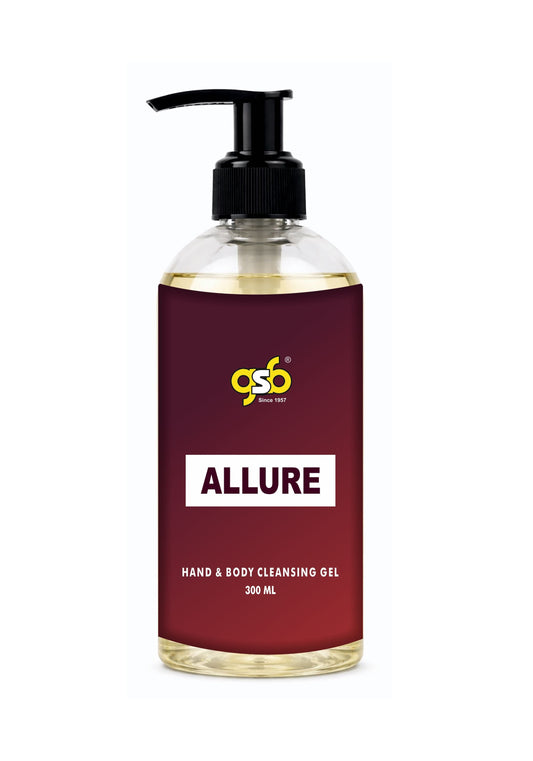 GSB Allure Hand And Body Cleansing Gel Inspired From Chneal Allure | Luxury Body Wash & Shower Gel With Long Lasting Aroma | No Parabens & Silicones | 300 ml